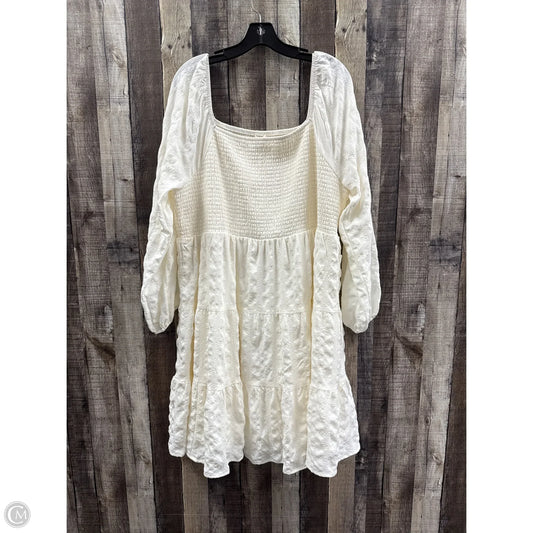 Dress Casual Midi By Ultra Flirt In Cream, Size: 3x