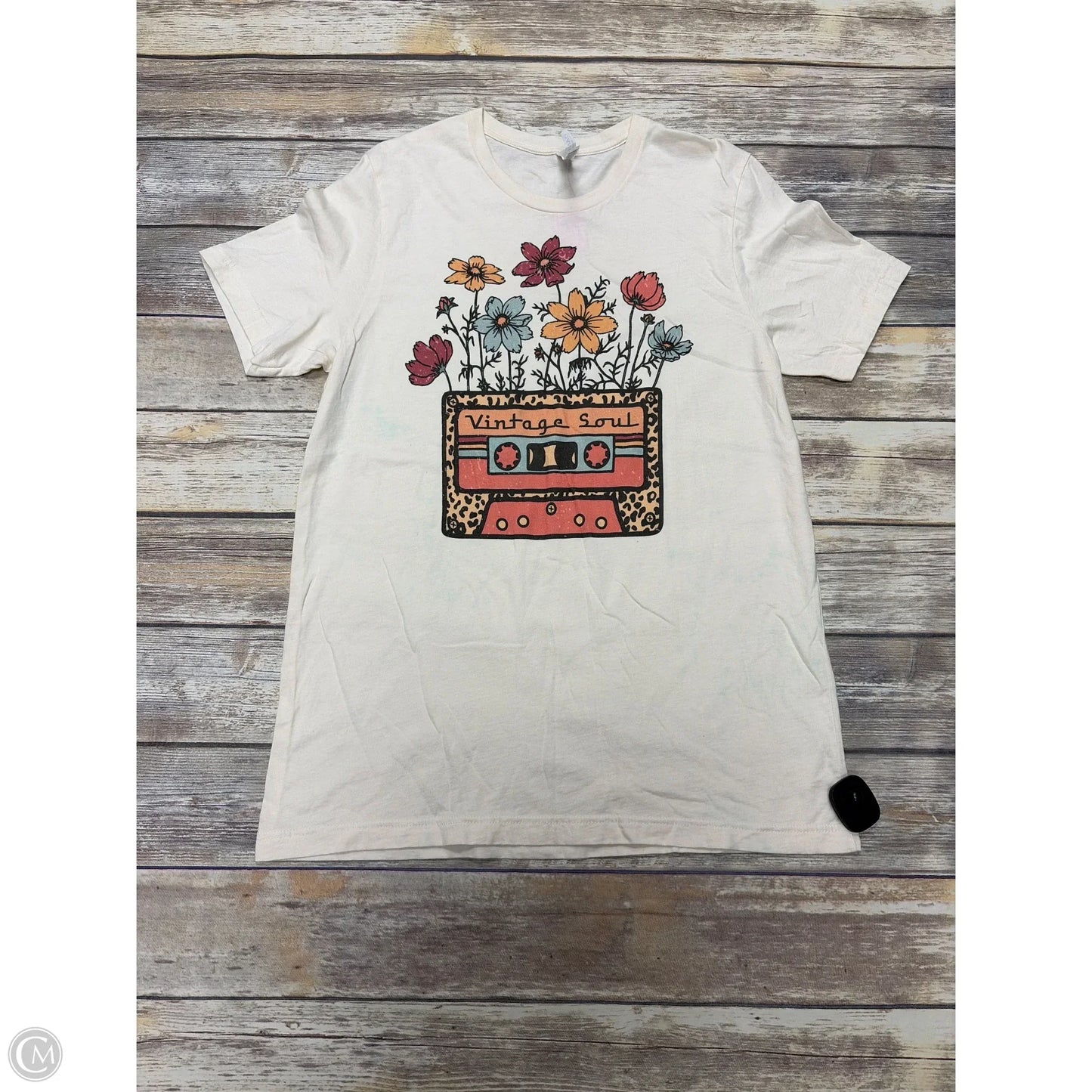 Top Short Sleeve Basic By Bella + Canvas In Cream, Size: L