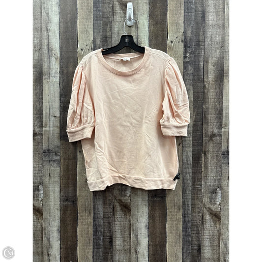 Sweatshirt Crewneck By Loft In Peach, Size: L