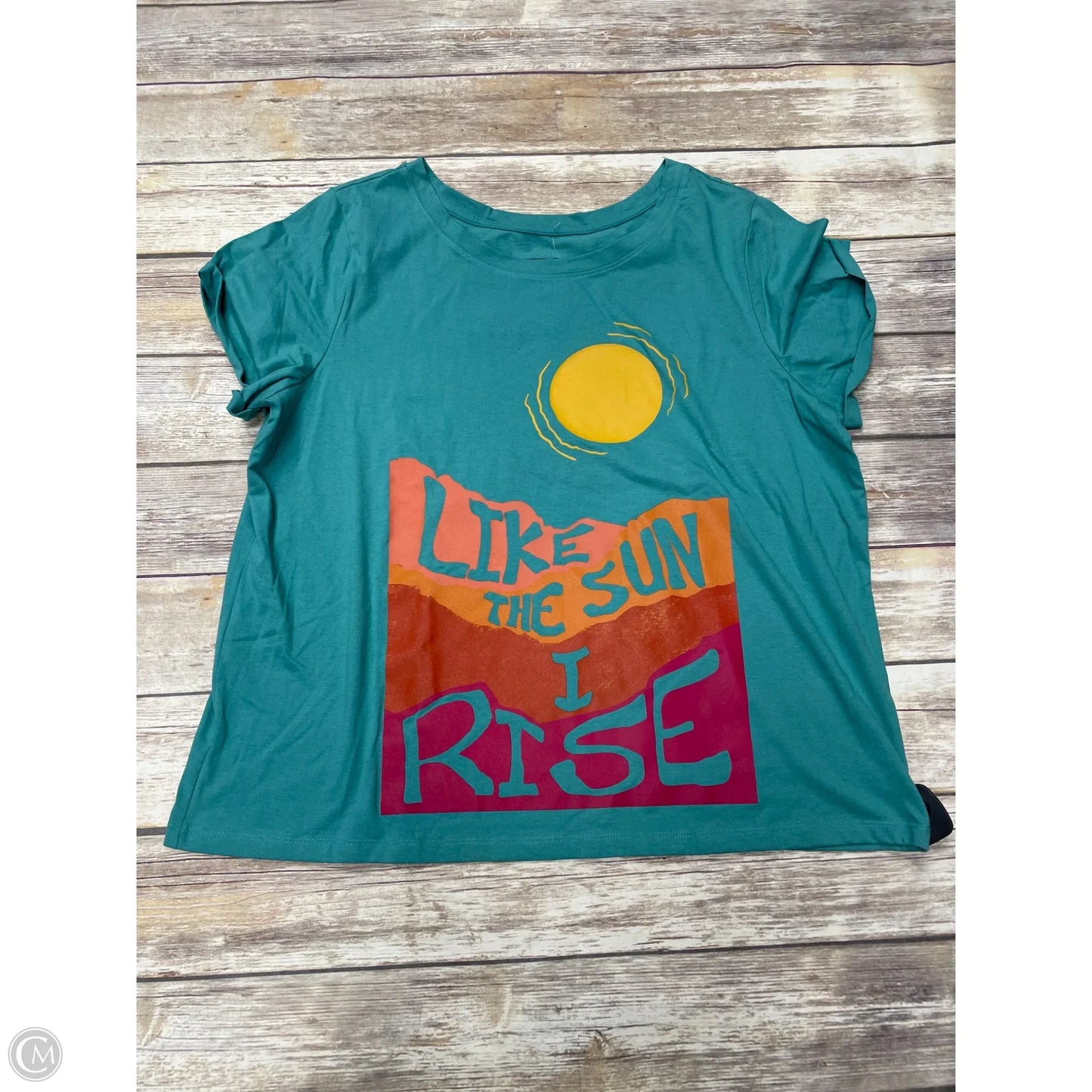 Top Short Sleeve By Target In Green, Size: Xxl