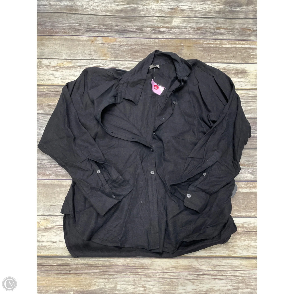 Top Long Sleeve By Loft In Black, Size: S