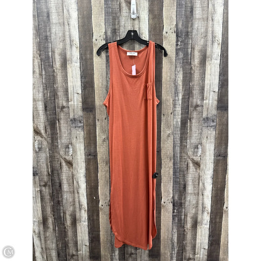 Dress Casual Maxi By Double Zero In Orange, Size: L