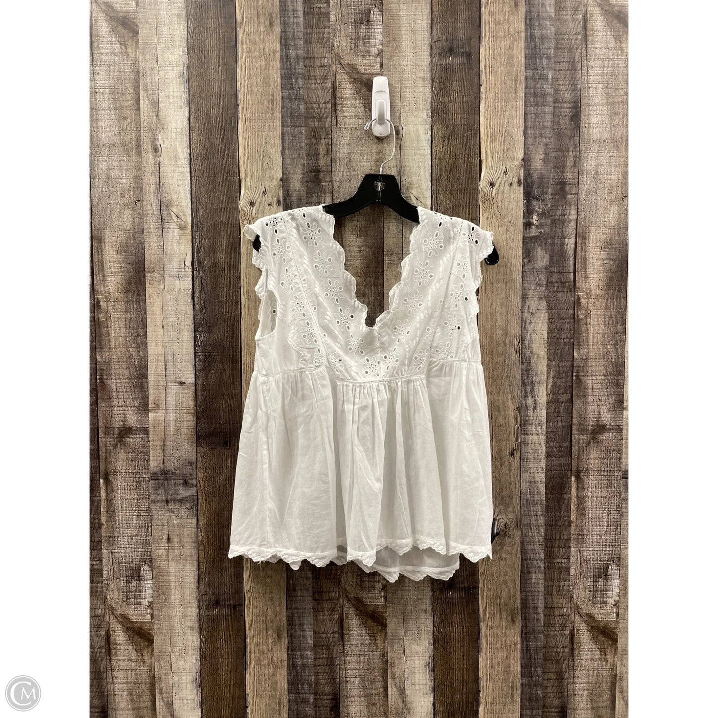 Top Sleeveless By Lucky Brand In White, Size: S