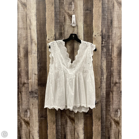 Top Sleeveless By Lucky Brand In White, Size: S