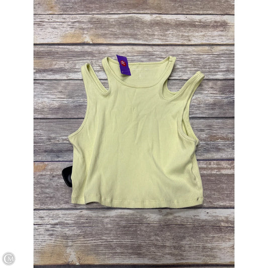 Top Sleeveless By American Eagle In Yellow, Size: M