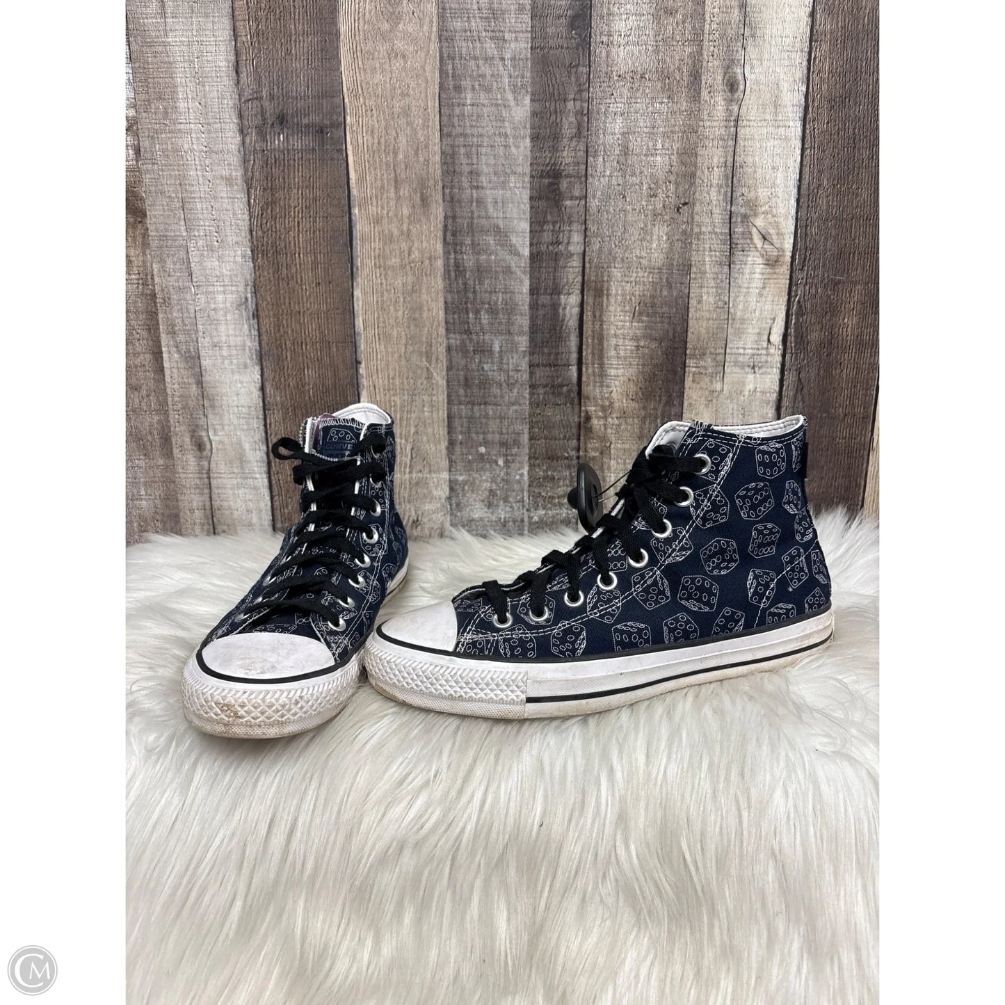 Shoes Sneakers By Converse In Blue & White, Size: 9