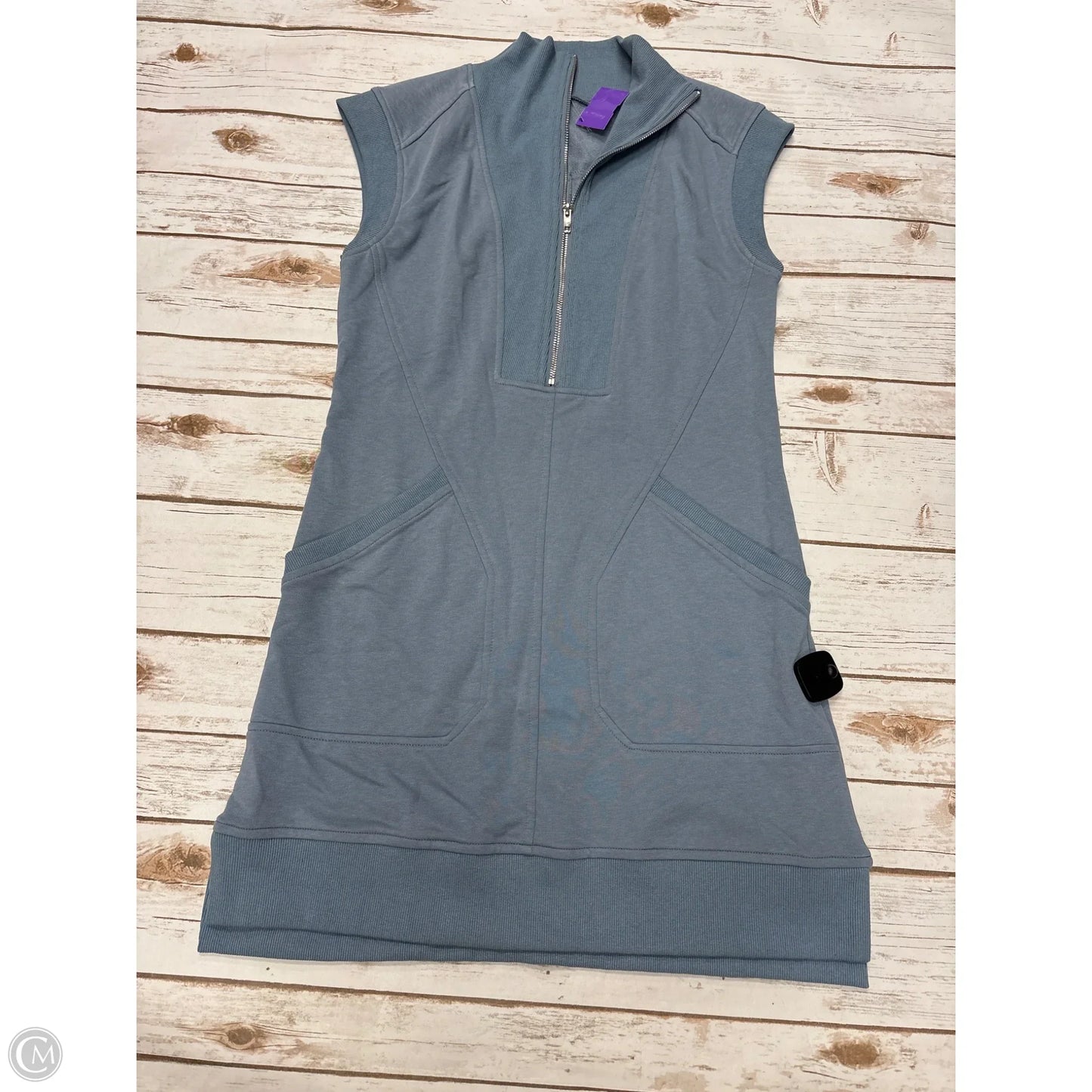 Dress Casual Midi By Cmf In Blue, Size: S