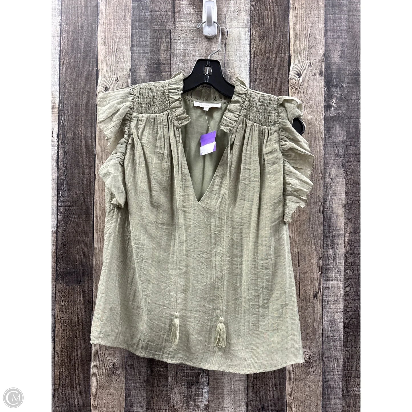 Top Sleeveless By Olivaceous In Green, Size: S