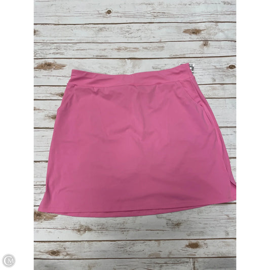 Athletic Skort By Cme In Pink, Size: 2x