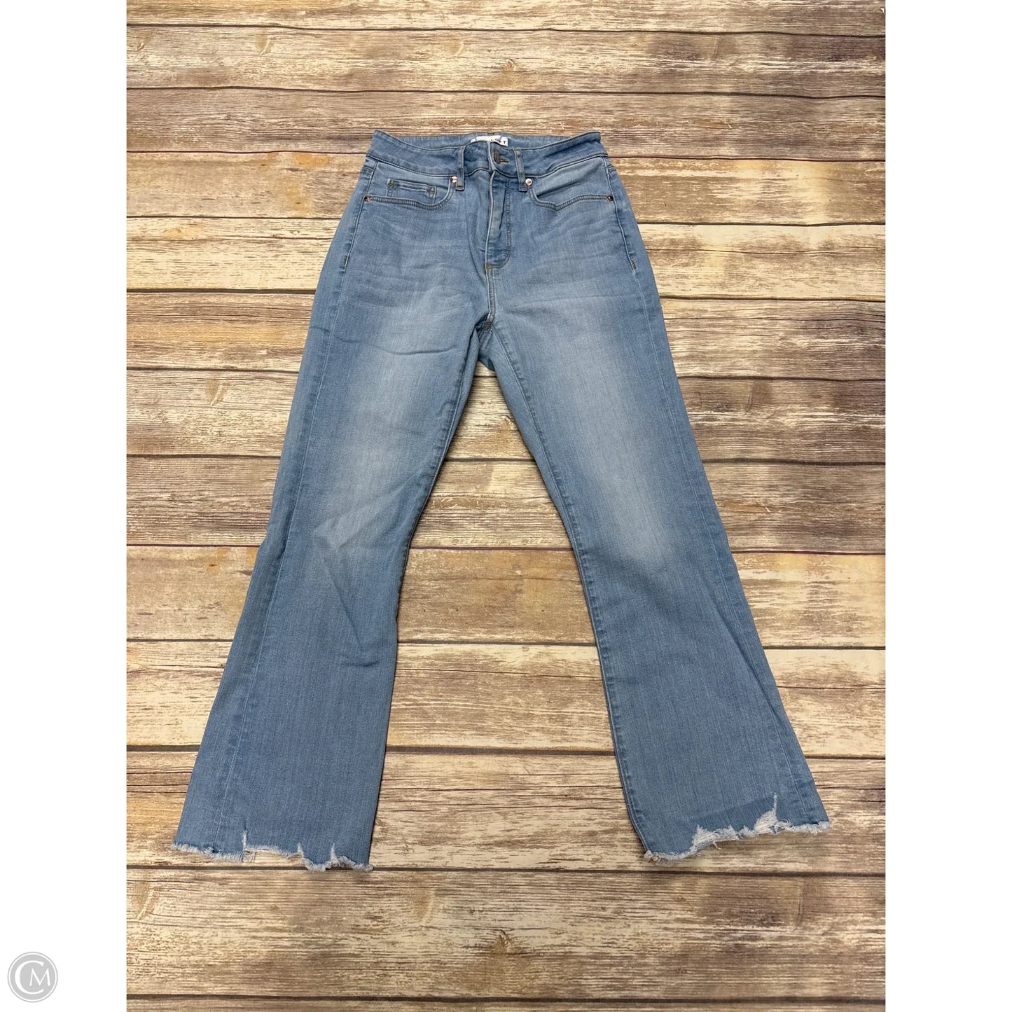 Jeans Cropped By Loft In Blue Denim, Size: 0