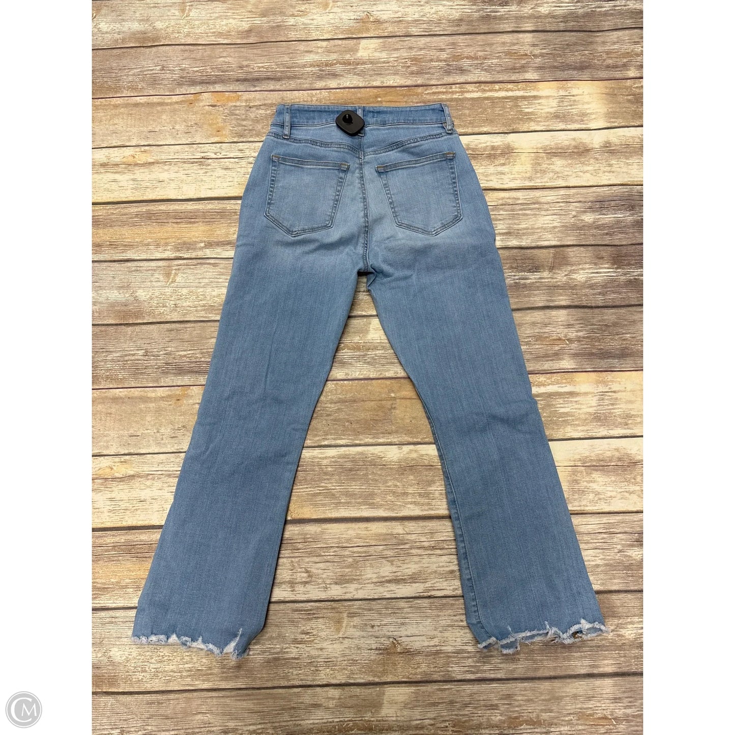 Jeans Cropped By Loft In Blue Denim, Size: 0