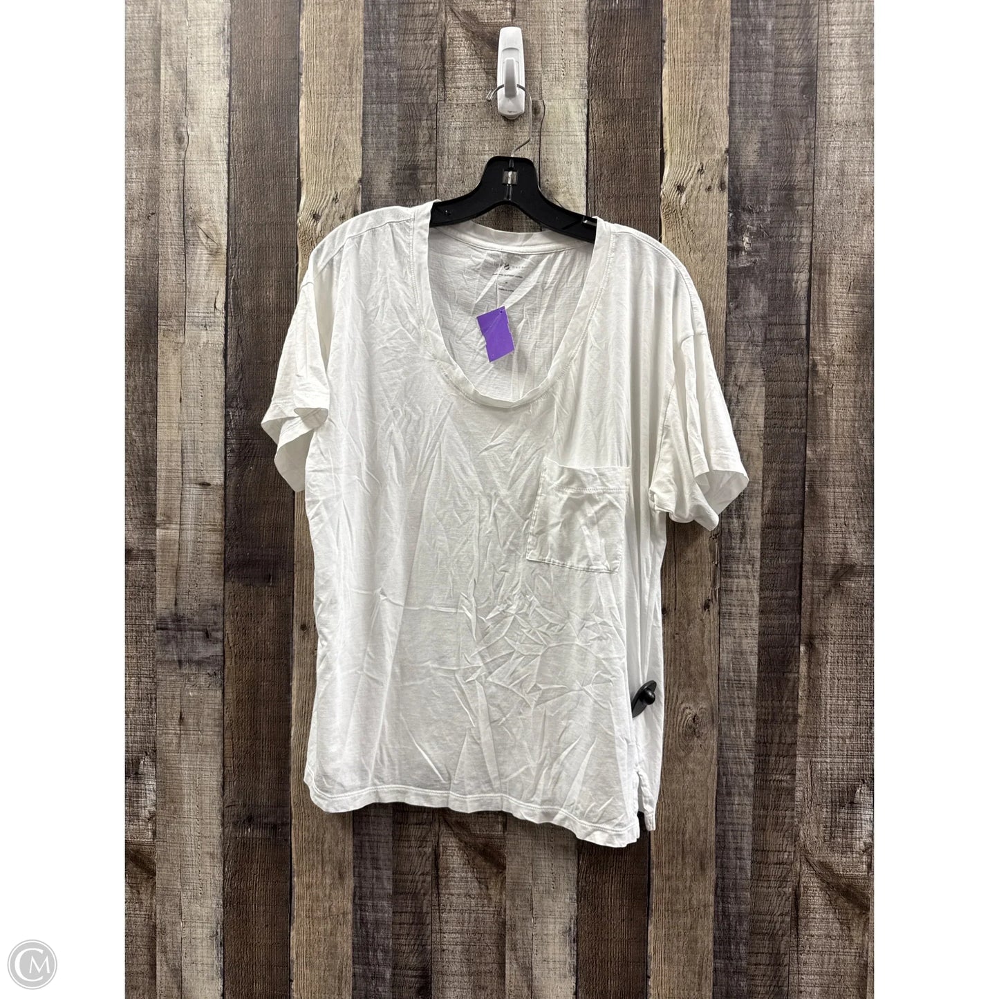 Top Short Sleeve Basic By Lou And Grey In White, Size: M