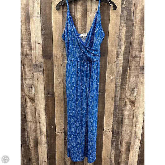 Jumpsuit By Gilli In Blue & White, Size: M