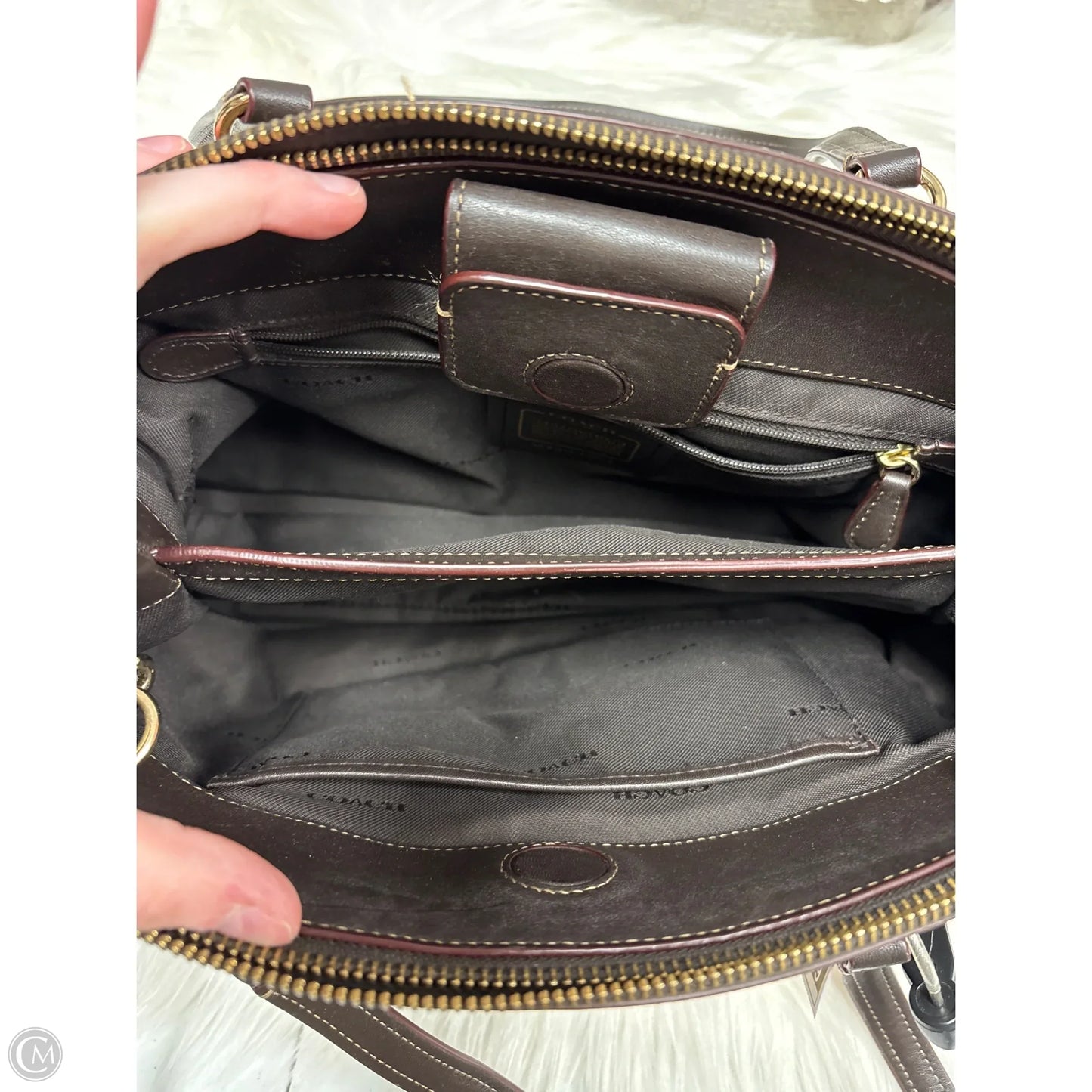Handbag Designer By Coach, Size: Medium