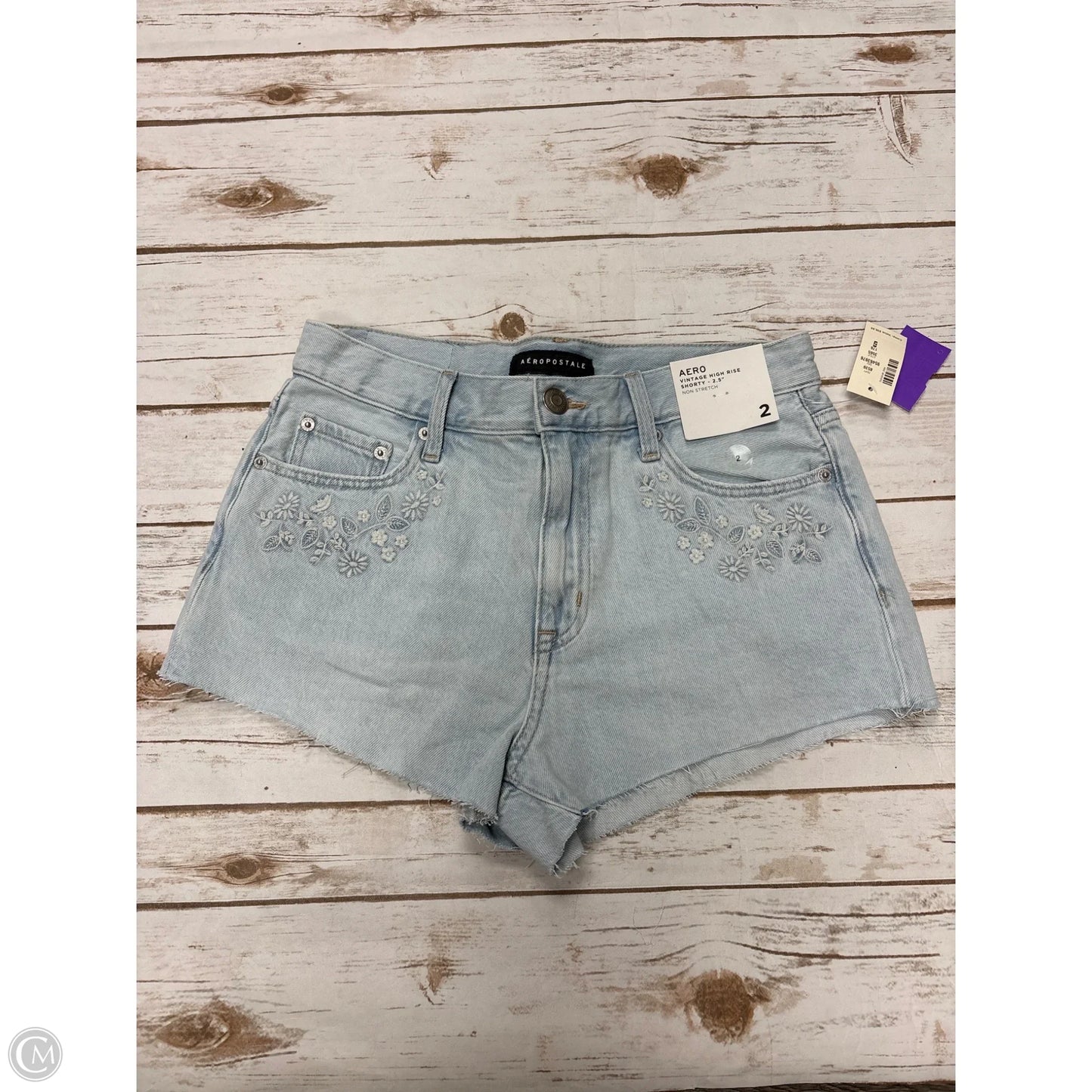 Shorts By Aeropostale In Blue Denim, Size: 2