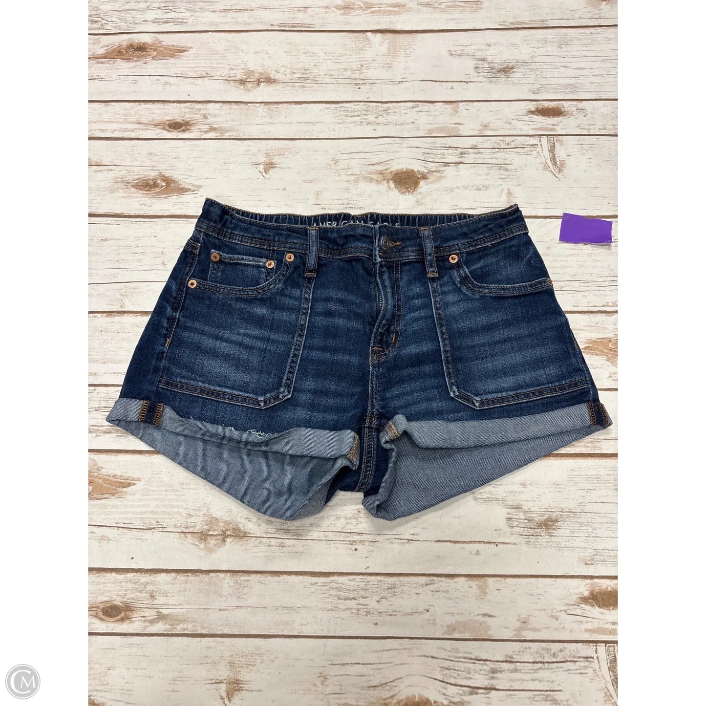 Shorts By American Eagle In Blue Denim, Size: 2