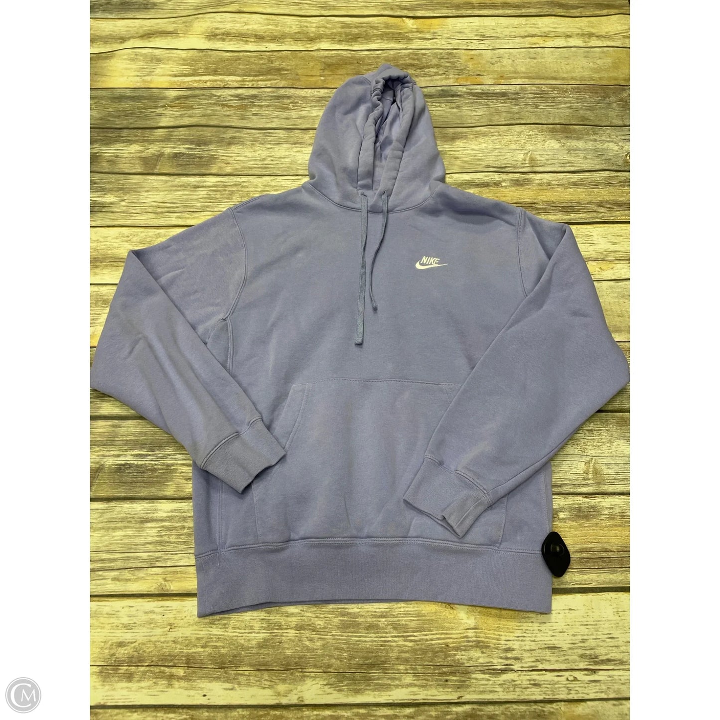 Athletic Sweatshirt Hoodie By Nike In Purple, Size: S