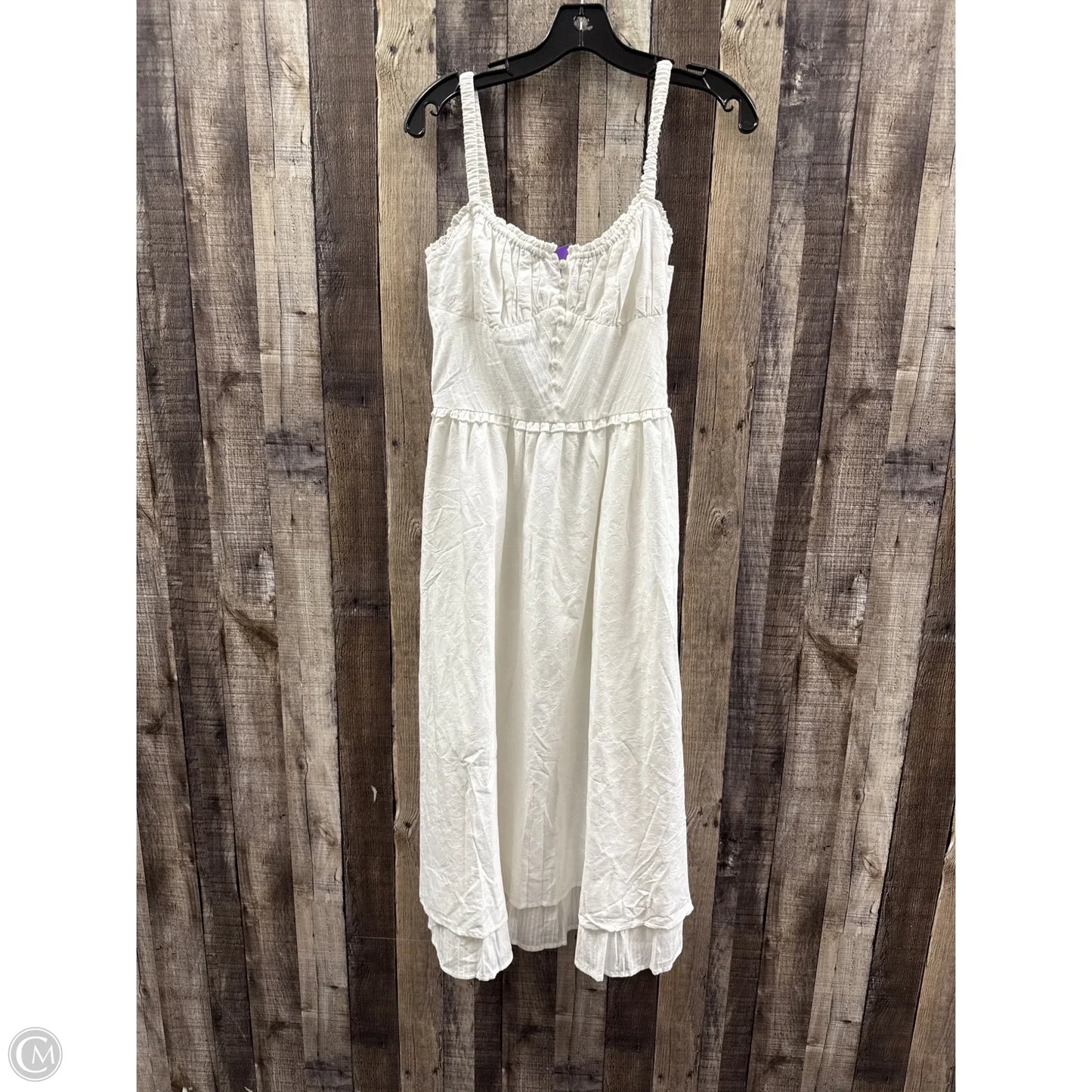 Dress Casual Midi By Commense In White, Size: M