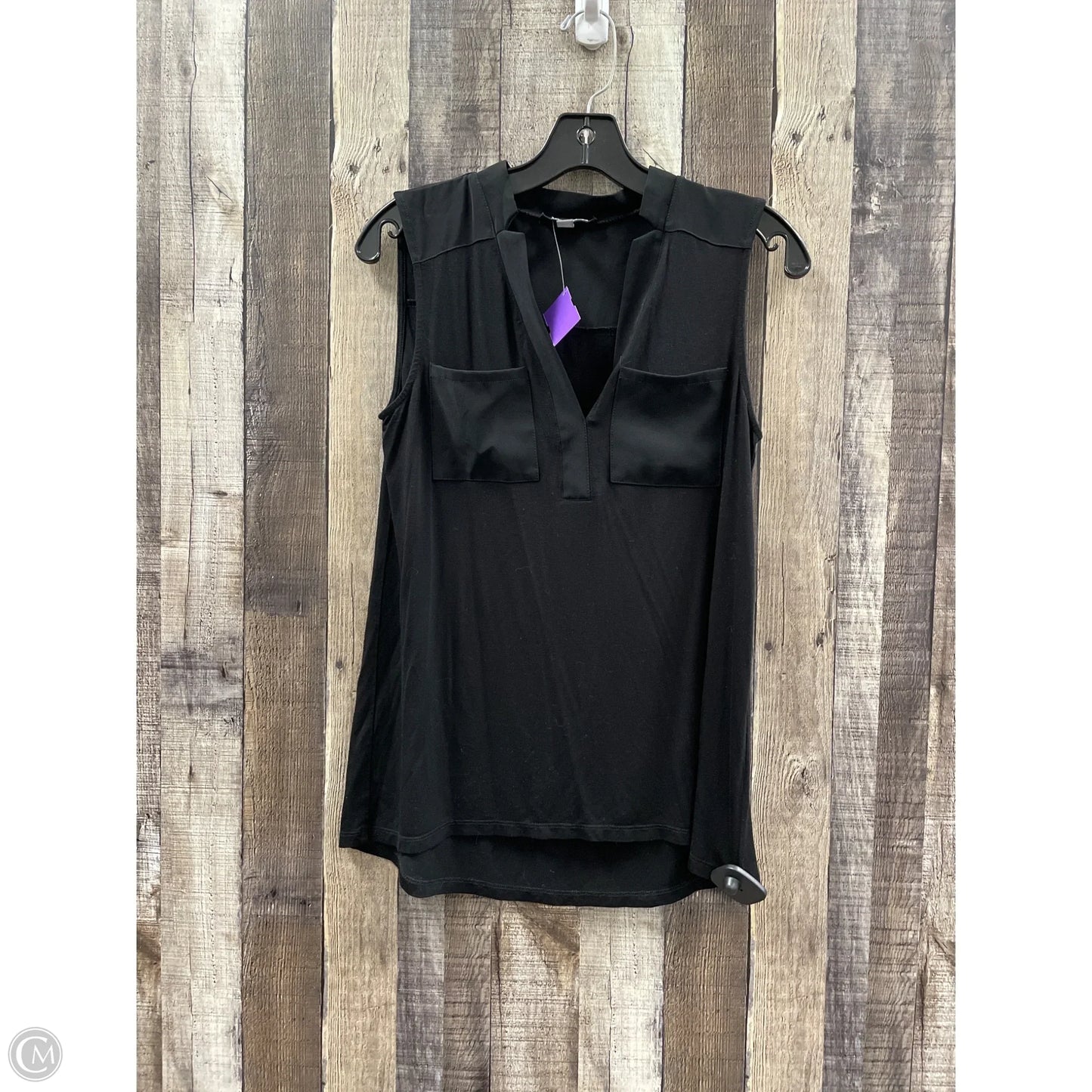 Top Sleeveless By Cable And Gauge In Black, Size: S