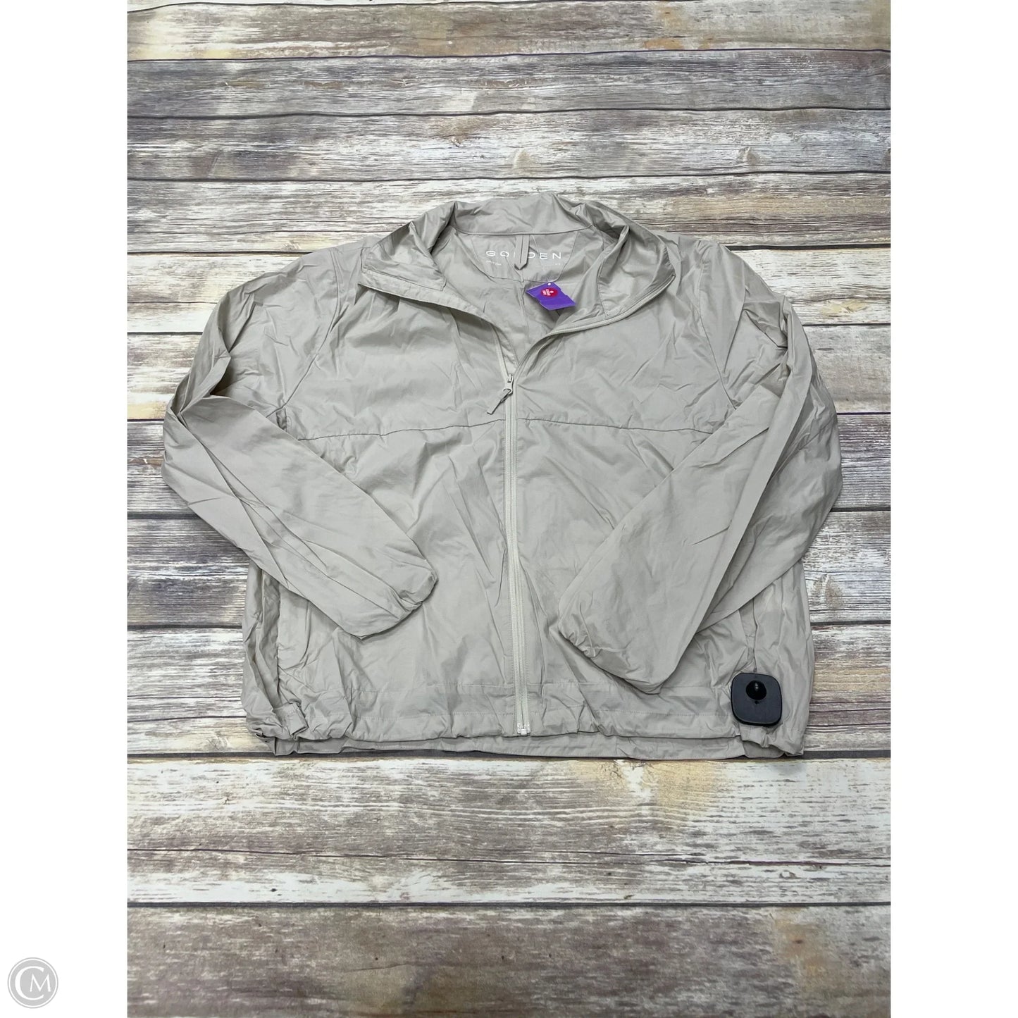 Athletic Jacket By Aritzia In Tan, Size: M