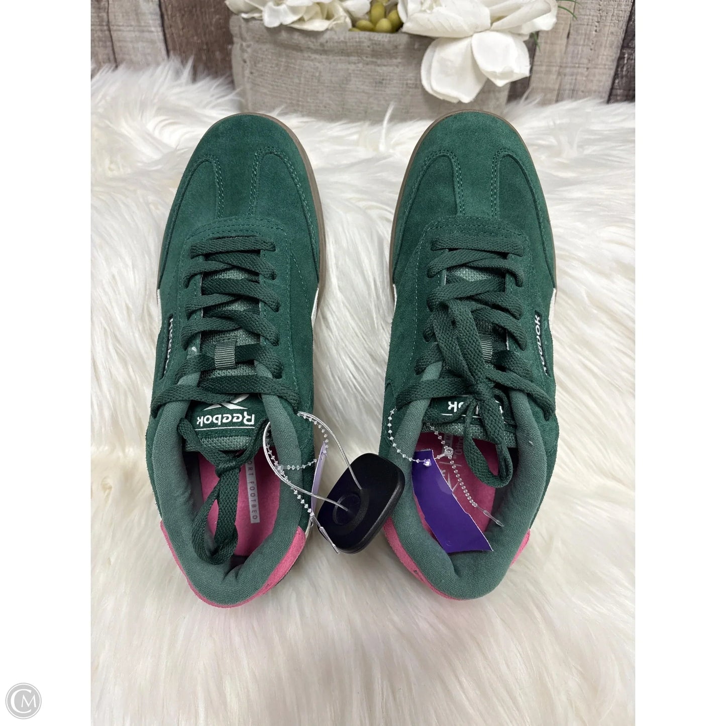 Shoes Athletic By Reebok In Green, Size: 8
