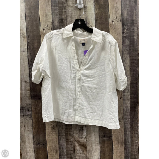 Top Short Sleeve By Universal Thread In White, Size: L