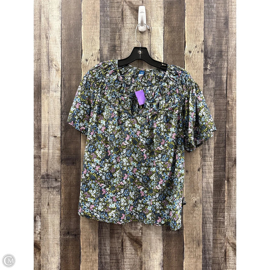Top Short Sleeve By Old Navy In Multi-colored, Size: M