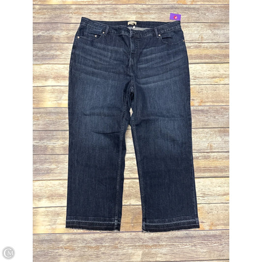 Jeans Straight By Any Body In Blue Denim, Size: 20