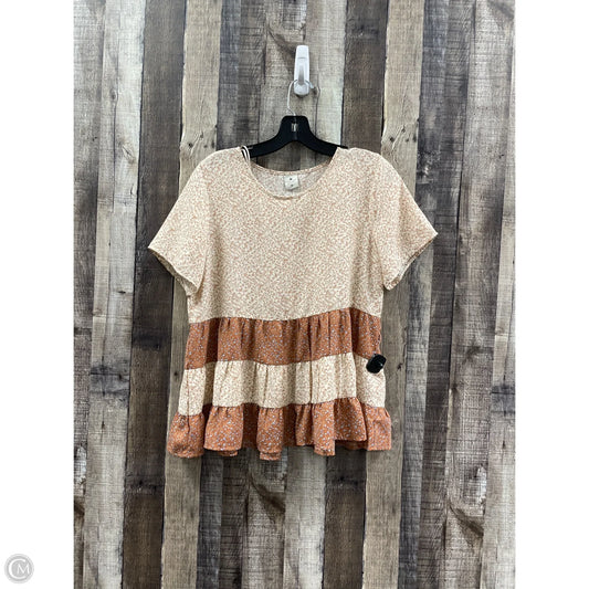 Top Short Sleeve By Paper Crane In Multi-colored, Size: M