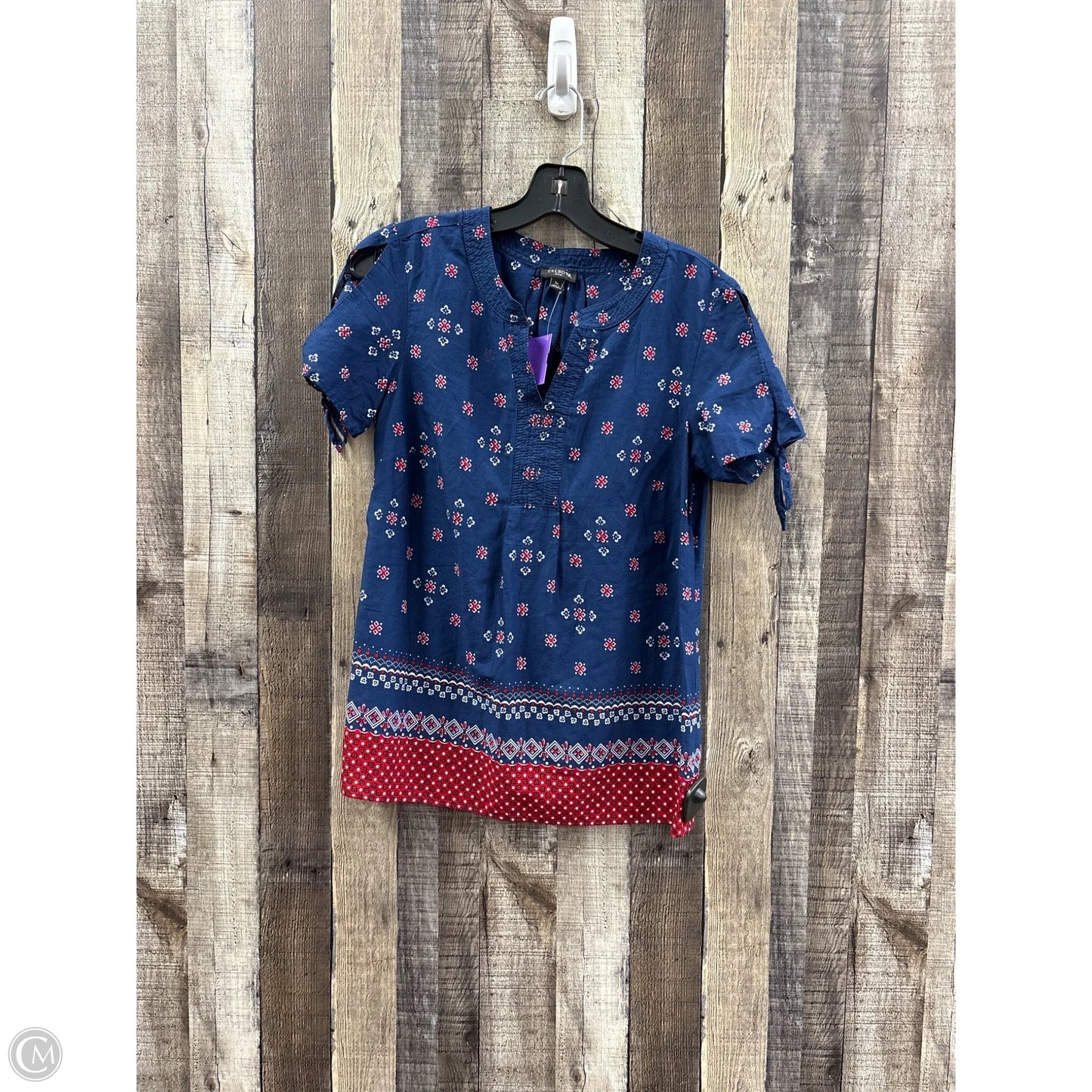 Top Short Sleeve By Talbots In Blue, Size: Sp