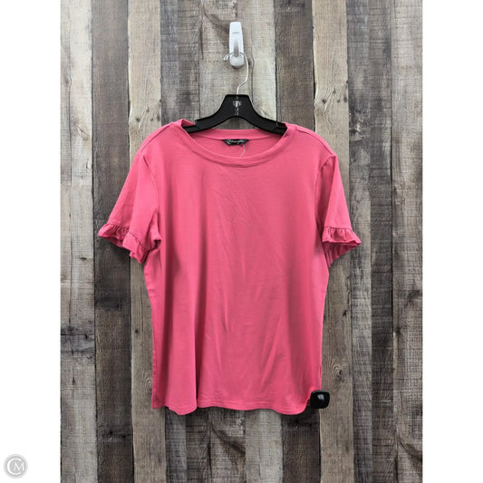 Top Short Sleeve By Prettygarden In Pink, Size: M
