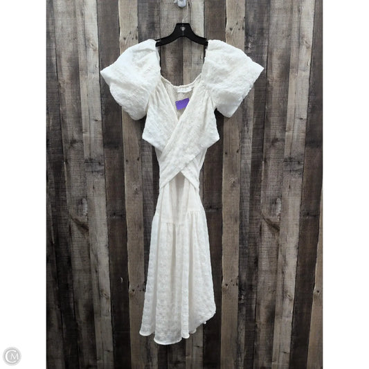 Dress Casual Midi By Astr In White, Size: S