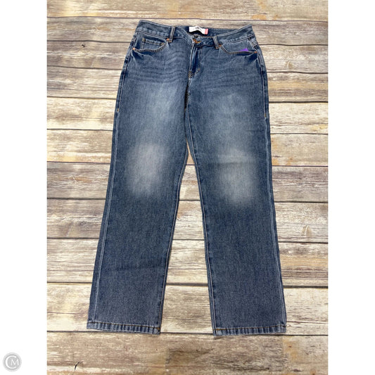 Jeans Straight By Cabi In Blue Denim, Size: 6