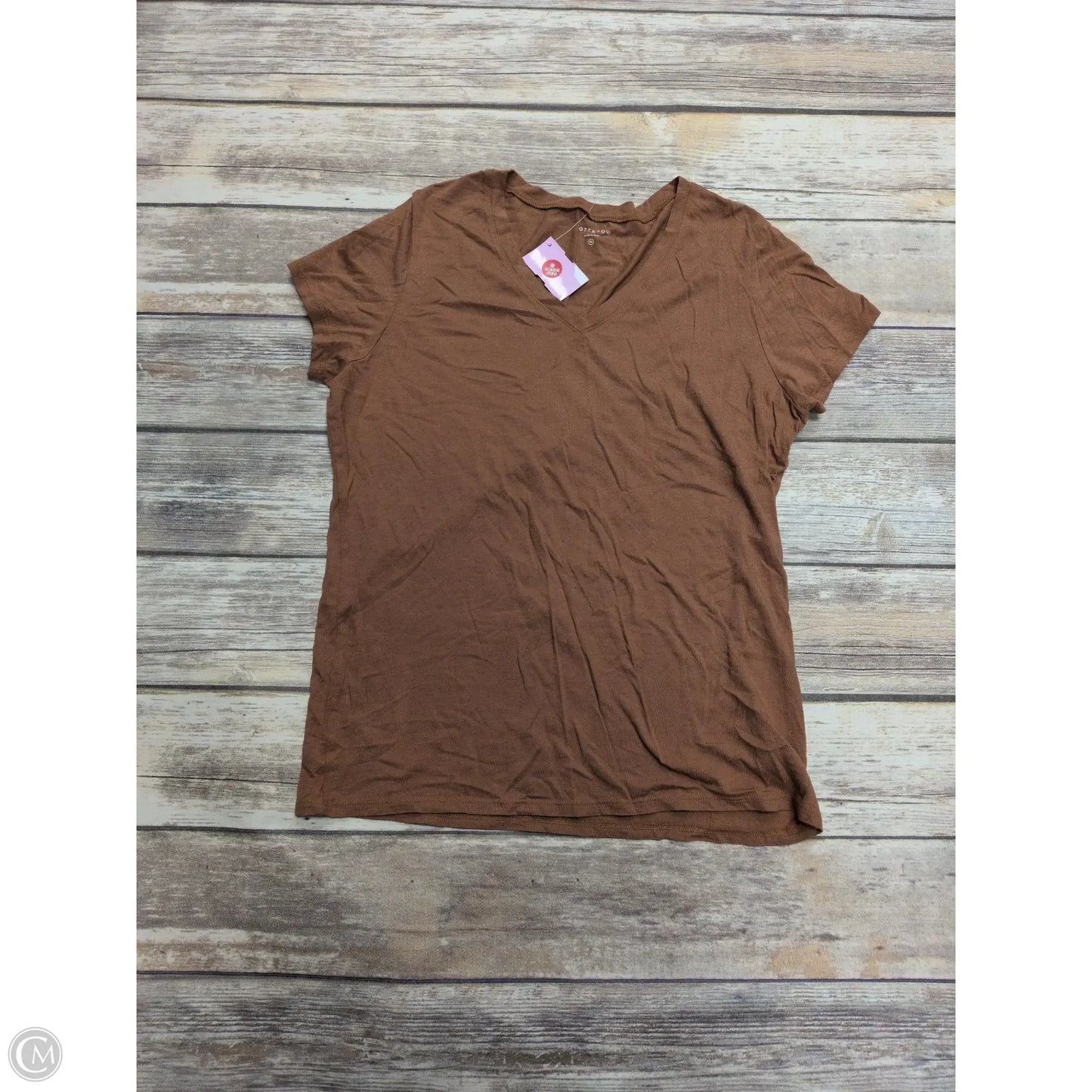 Top Short Sleeve Basic By Cme In Green, Size: M