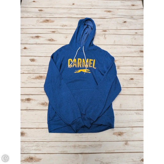 Sweatshirt Hoodie By Bella + Canvas In Blue, Size: M