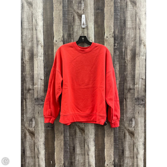 Athletic Sweatshirt Crewneck By Flx In Red, Size: M