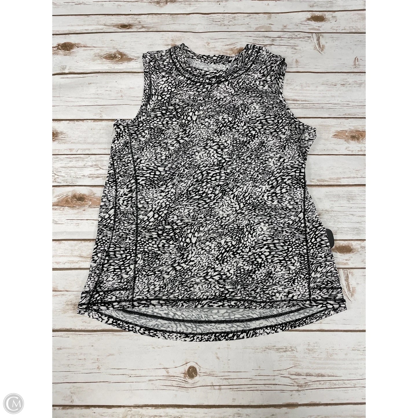 Athletic Tank Top By Athleta In Black & White, Size: Xs