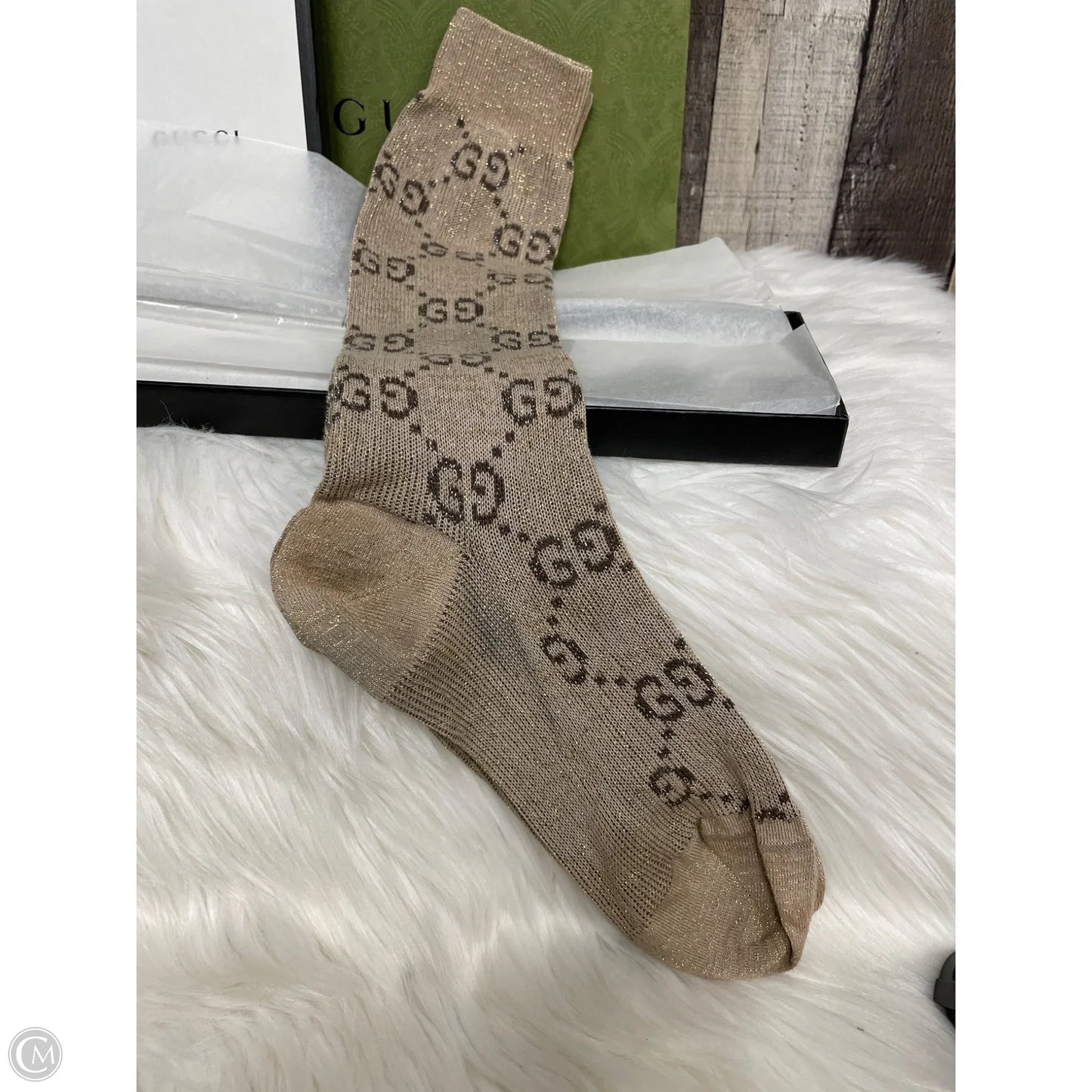 Socks Luxury Designer By Gucci In Beige, Size: 0