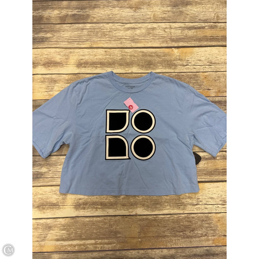 Top Short Sleeve Designer By Kate Spade In Blue, Size: L