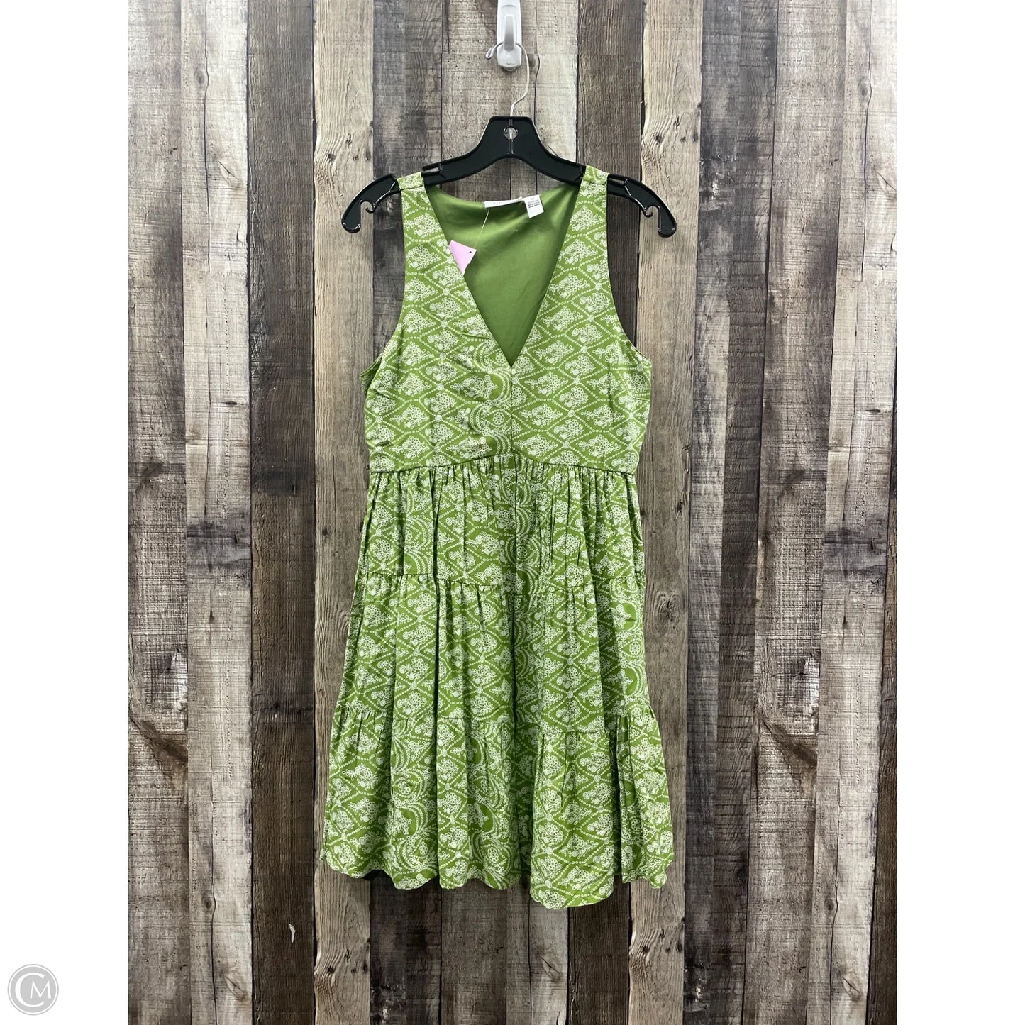 Dress Casual Short By Sincerely Jules In Green & White, Size: M