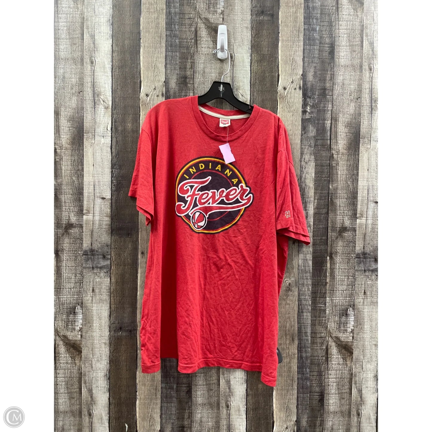 Top Short Sleeve Basic By Homage In Red, Size: 3x