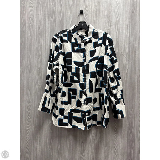 Top Long Sleeve By Chicos In Multi-colored, Size: 1x