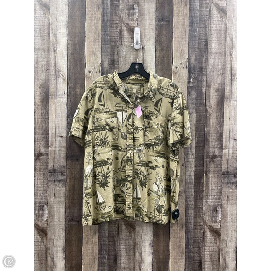 Top Short Sleeve By Cme In Multi-colored, Size: L