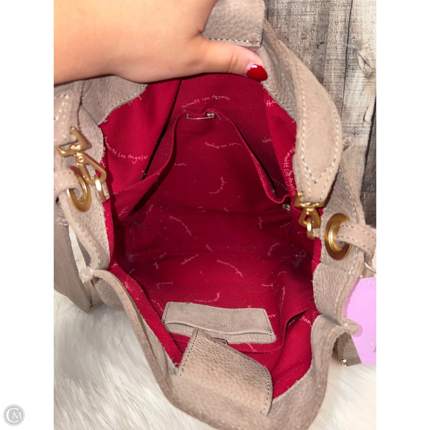 Crossbody Leather By Hammitt, Size: Large