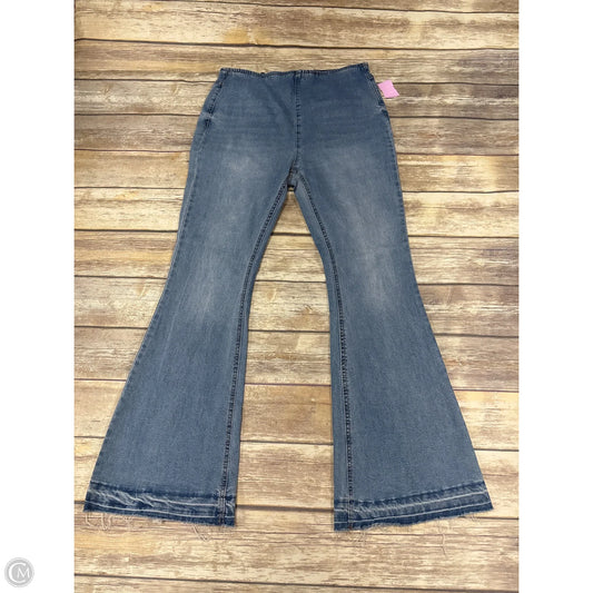 Jeans Flared By No Boundaries In Blue Denim, Size: L