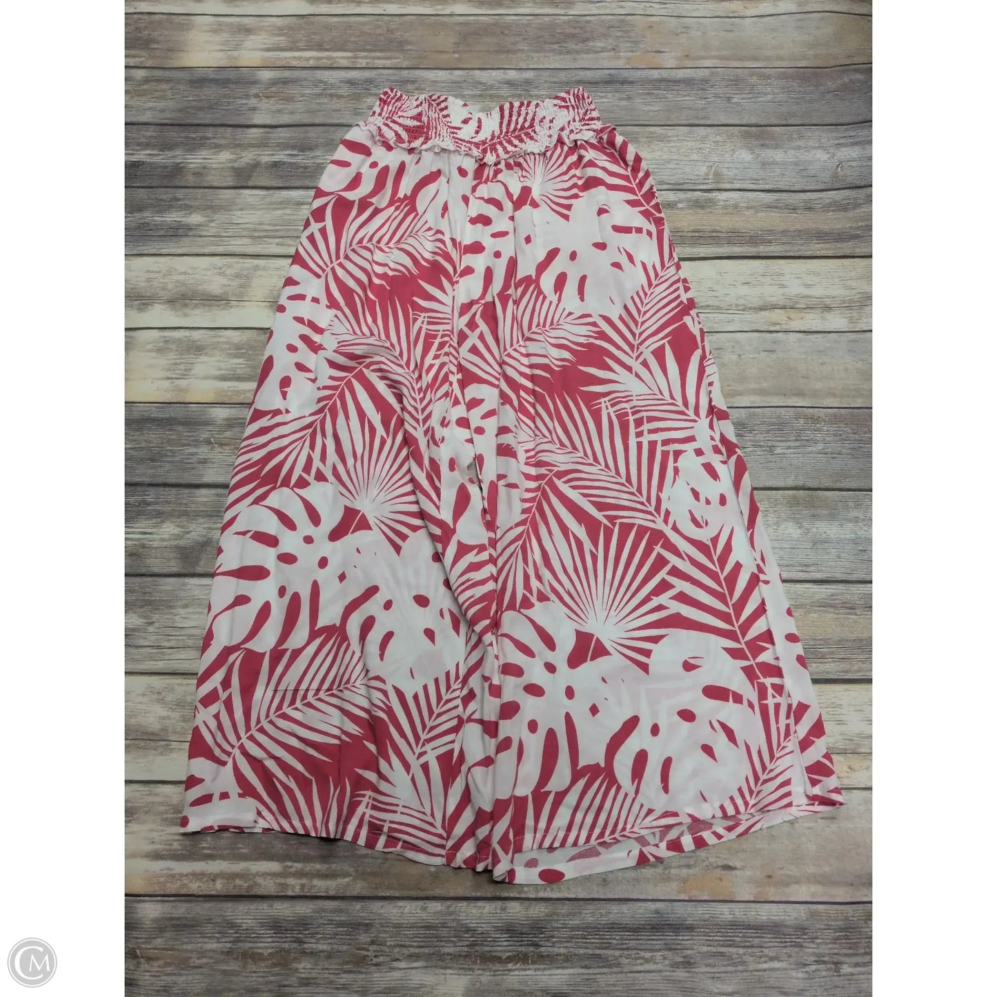 Swimwear Cover-up By Caribbean Joe In Pink & White, Size: L