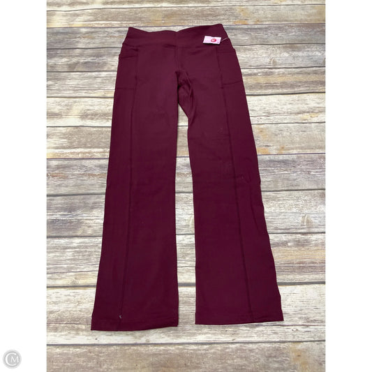 Athletic Pants By Skechers In Maroon, Size: M