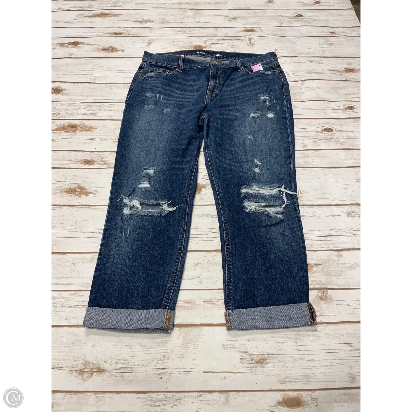 Jeans Boyfriend By Old Navy In Blue Denim, Size: 10