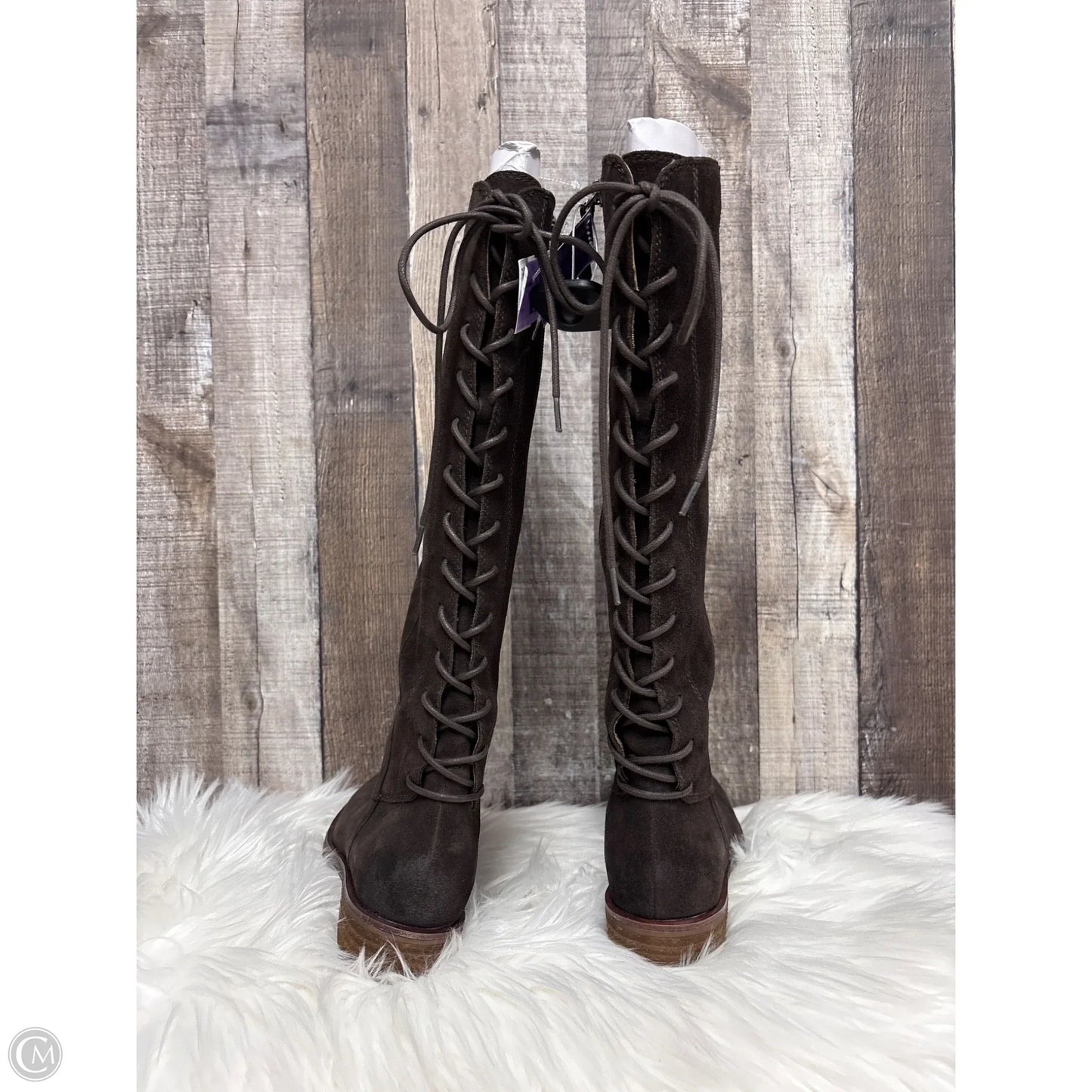 Boots Knee Flats By Sofft In Brown, Size: 8