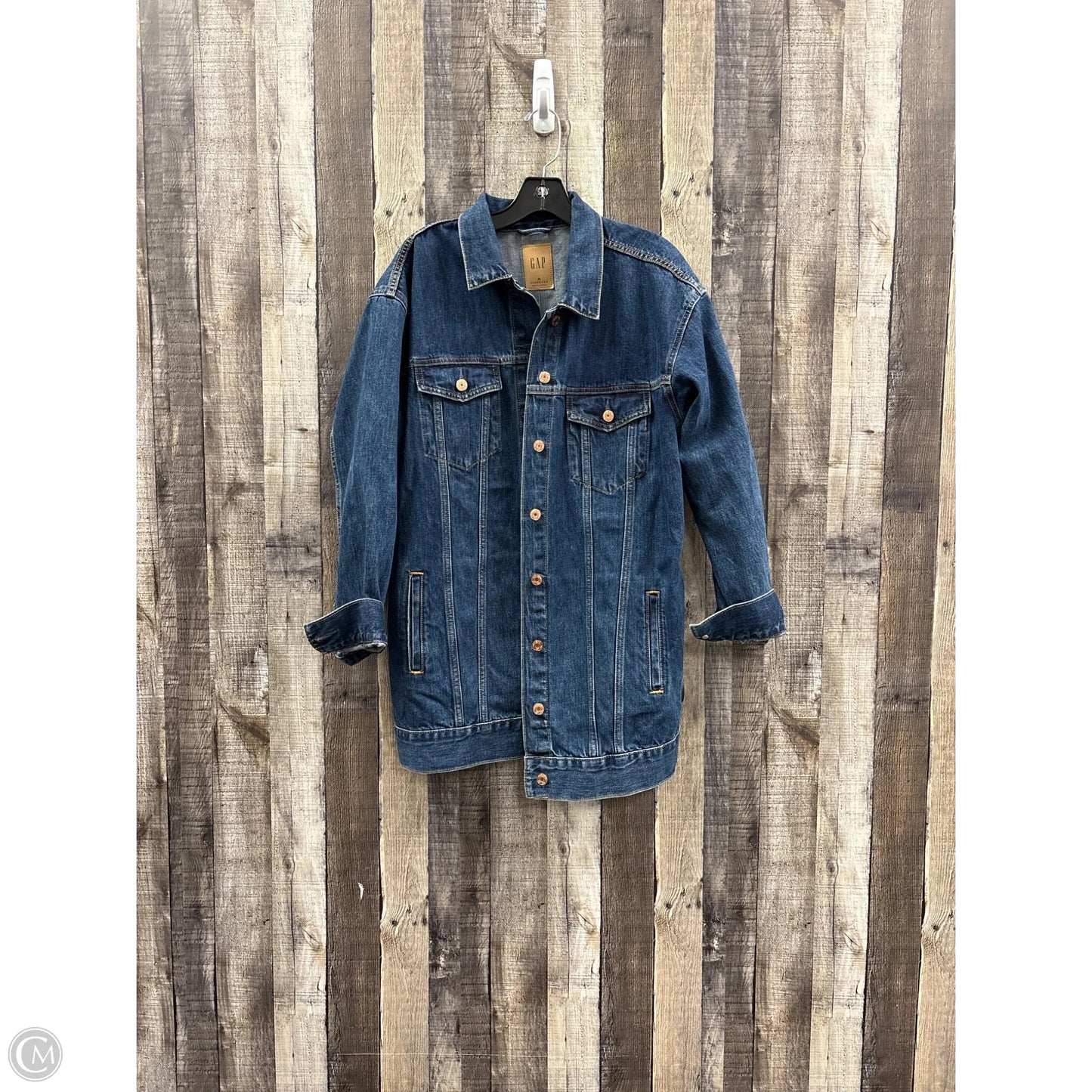 Jacket Denim By Gap In Blue Denim, Size: M